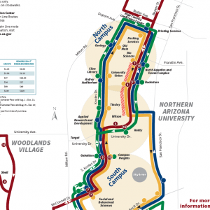 Shuttle route map